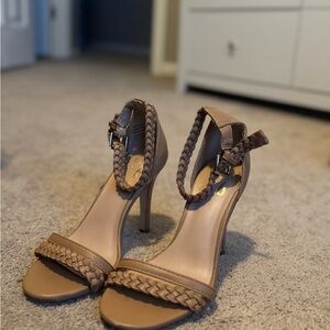 Mix No. 6 Tan Braided Heels